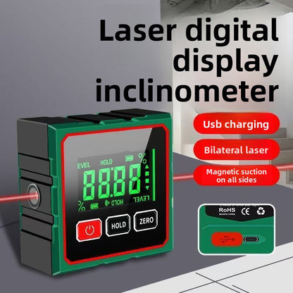 Laser digital tilt gauge