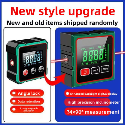Laser digital tilt gauge