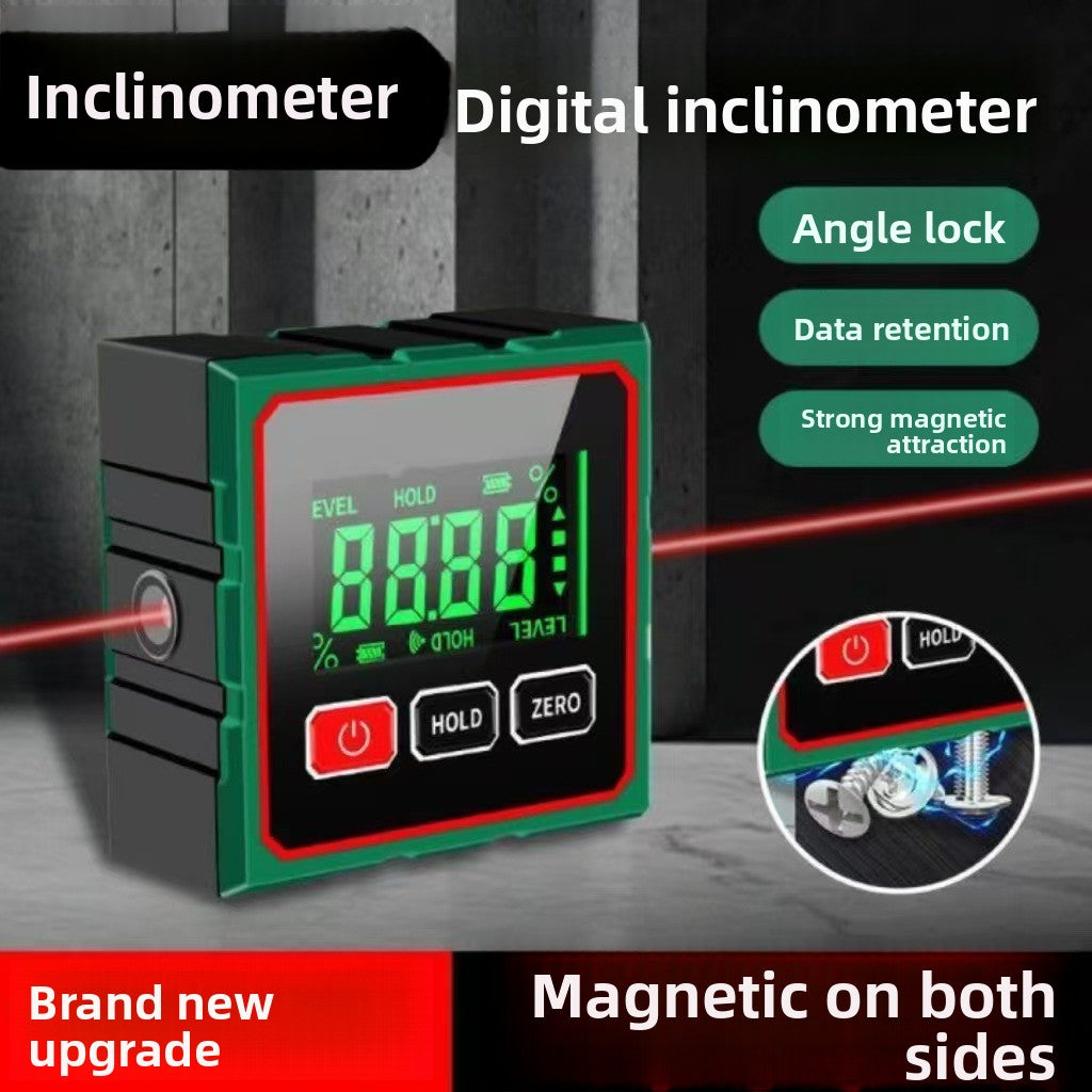 Laser digital tilt gauge