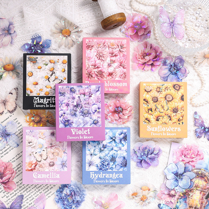Laser Floral PET Stickers