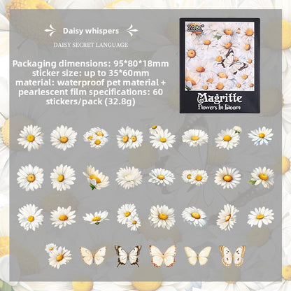 Laser Floral PET Stickers