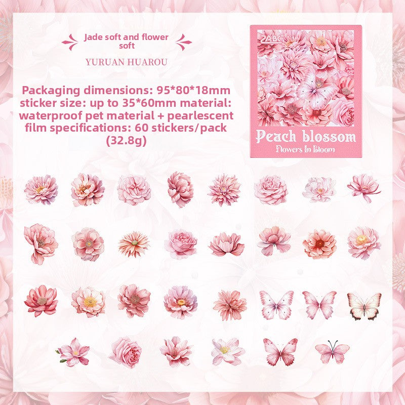Laser Floral PET Stickers