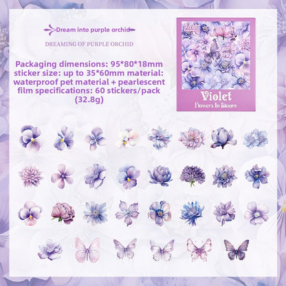 Laser Floral PET Stickers