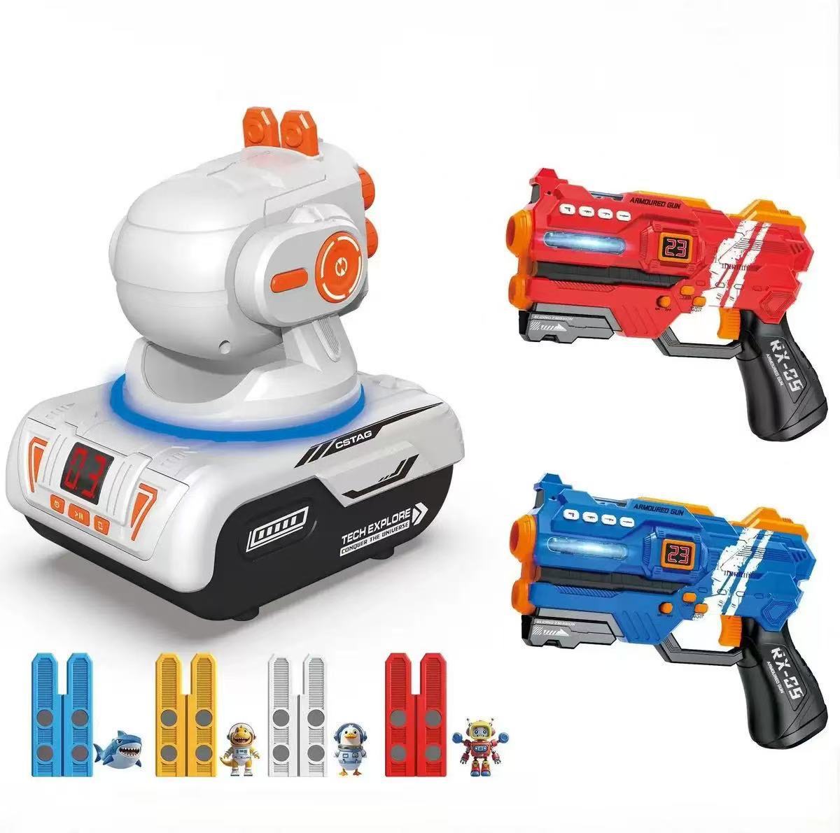 Laser Projection Battle Gun Set with Motion Sensing