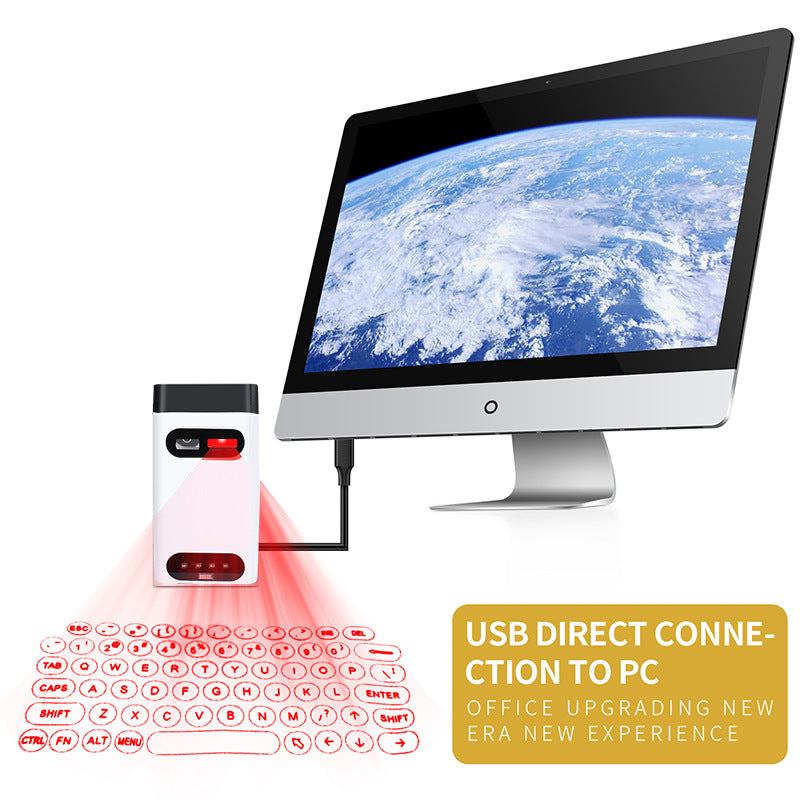 Laser projection keyboard