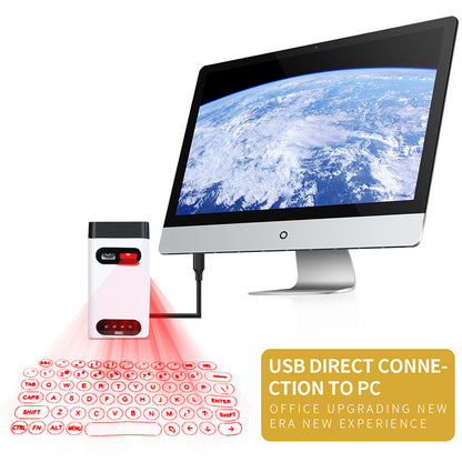 Laser projection keyboard
