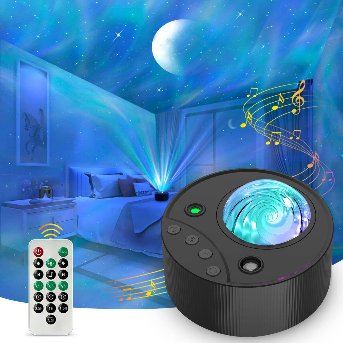 Laser star chart projection lamp