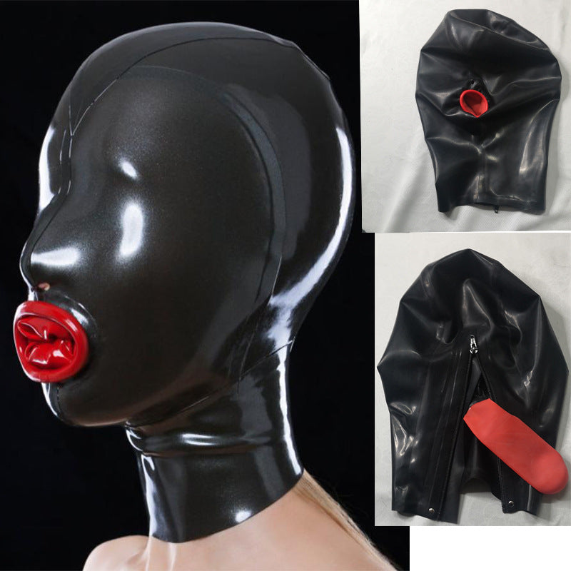Latex Hood with Red Inner Cover