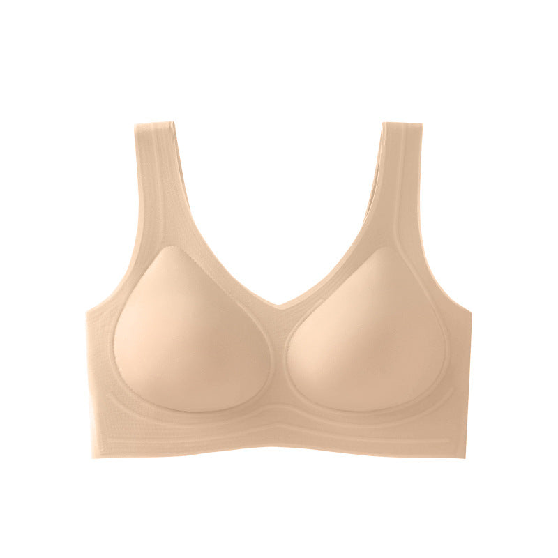 Latex seamless supportive bra