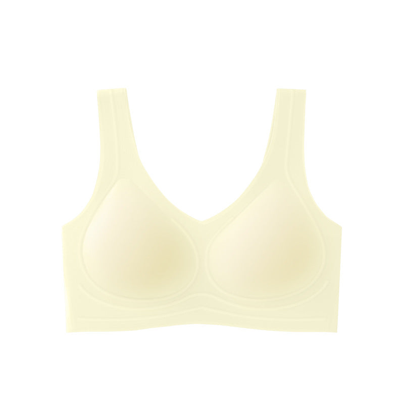 Latex seamless supportive bra