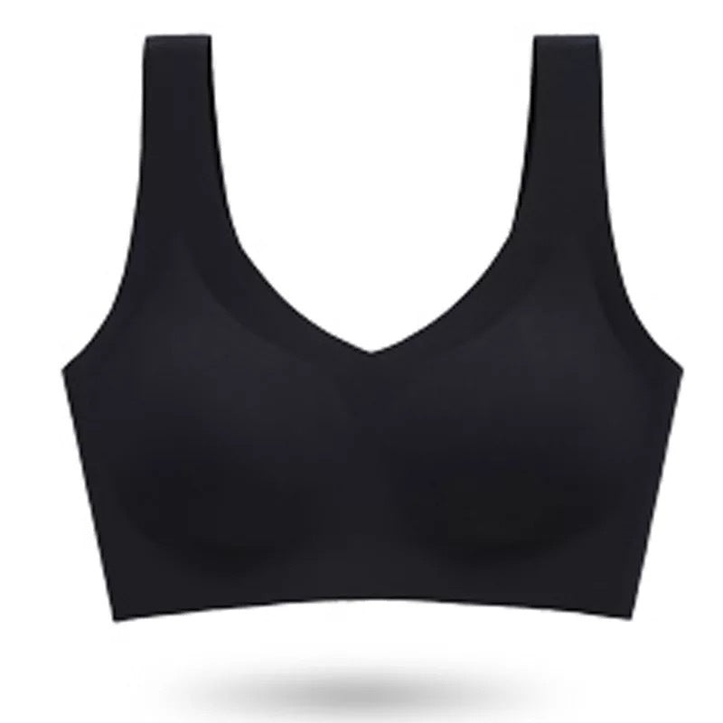 Latex seamless supportive bra
