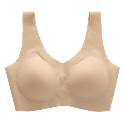 Latex seamless supportive bra