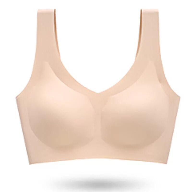 Latex seamless supportive bra