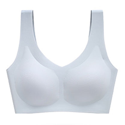 Latex seamless supportive bra
