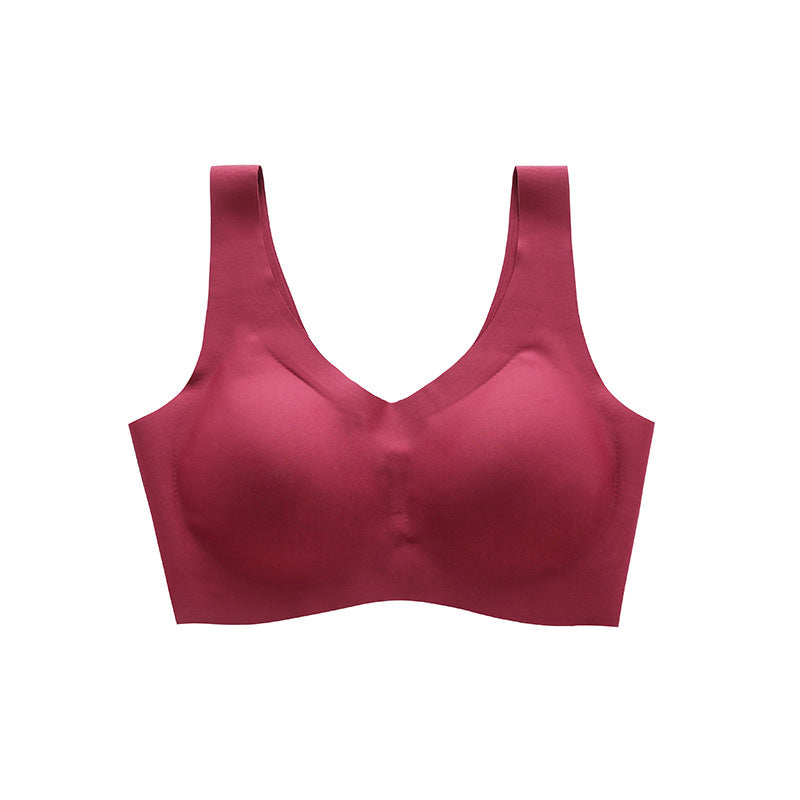 Latex seamless supportive bra