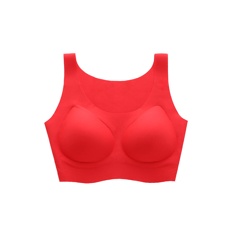 Latex seamless supportive bra