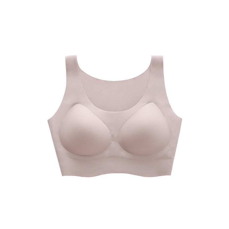 Latex seamless supportive bra