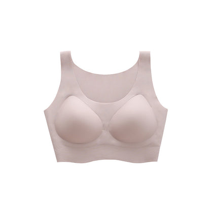Latex seamless supportive bra