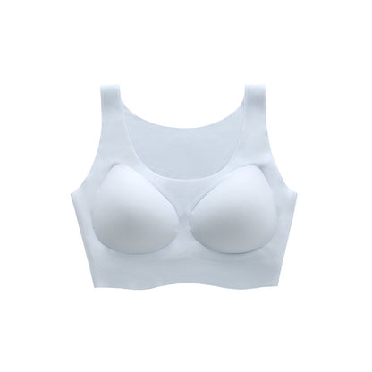 Latex seamless supportive bra