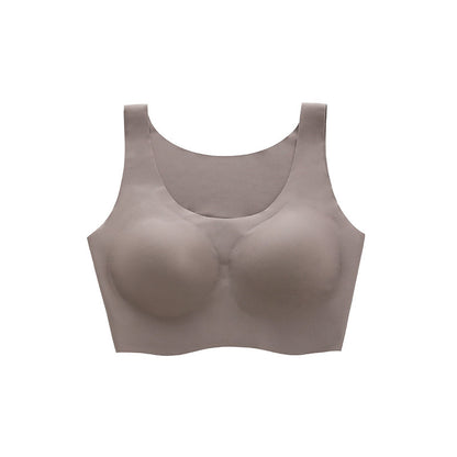 Latex seamless supportive bra