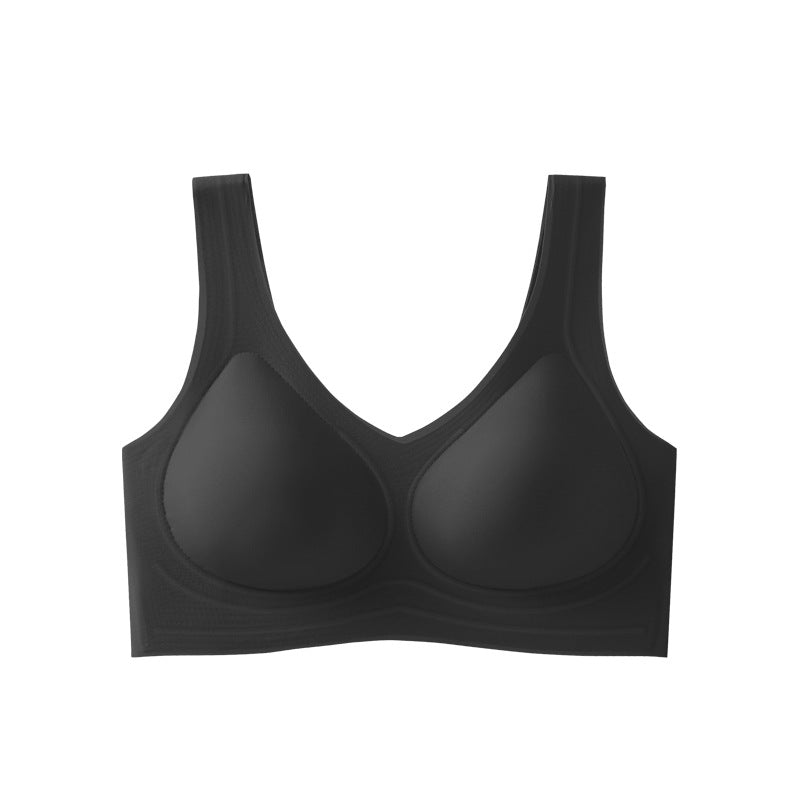 Latex seamless supportive bra