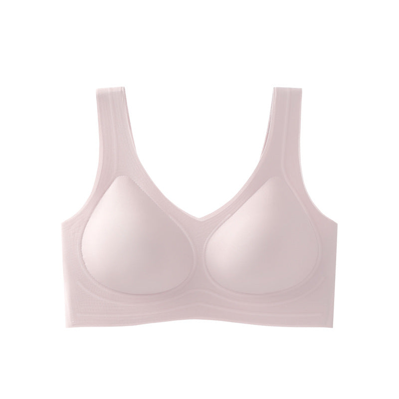 Latex seamless supportive bra