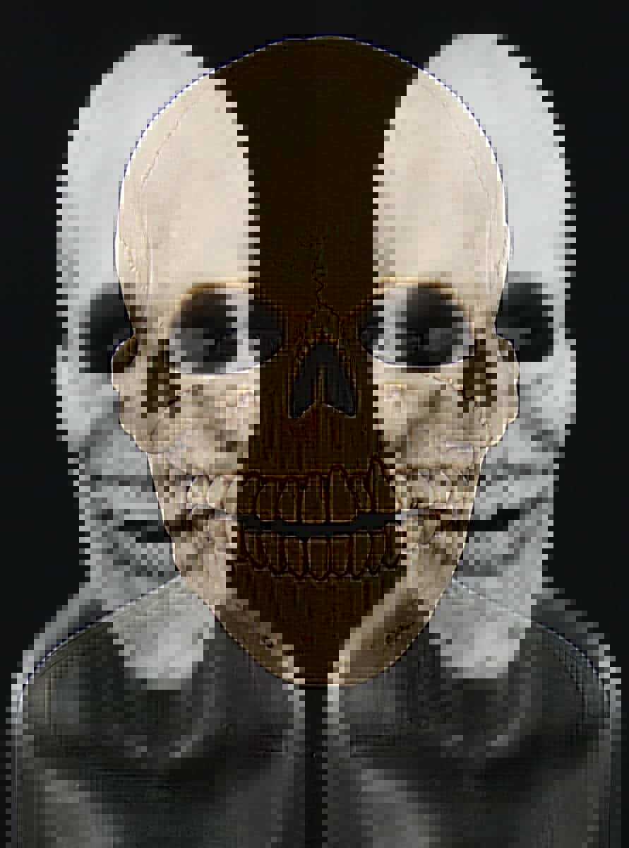 latex skull mask