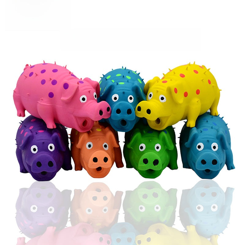 Latex Squeaking Dog Chew Toy with Sound