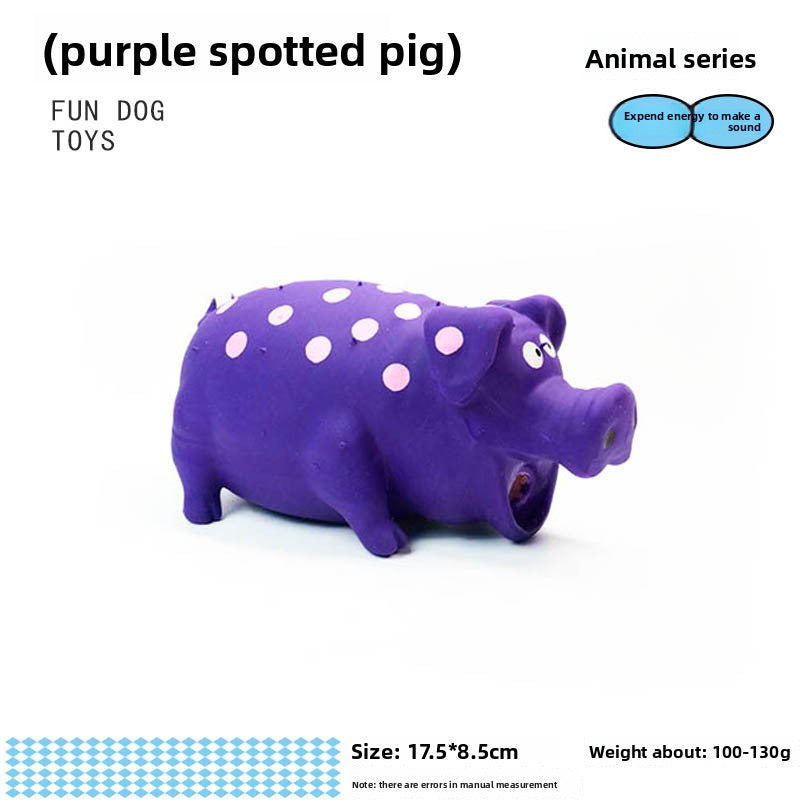 Latex Squeaky Pig Pet Toy