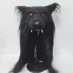 shawl black wolf