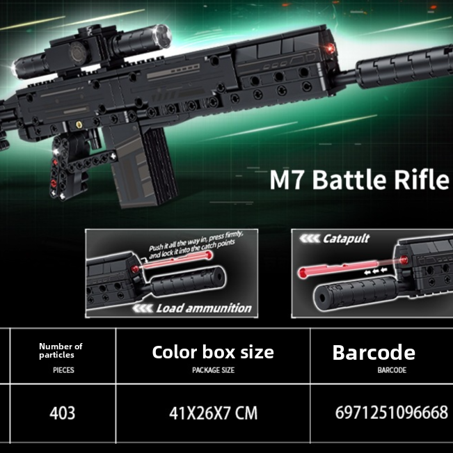 Launchable Building Blocks Gun Models