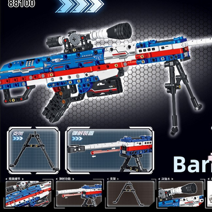 Launchable Building Blocks Gun Models