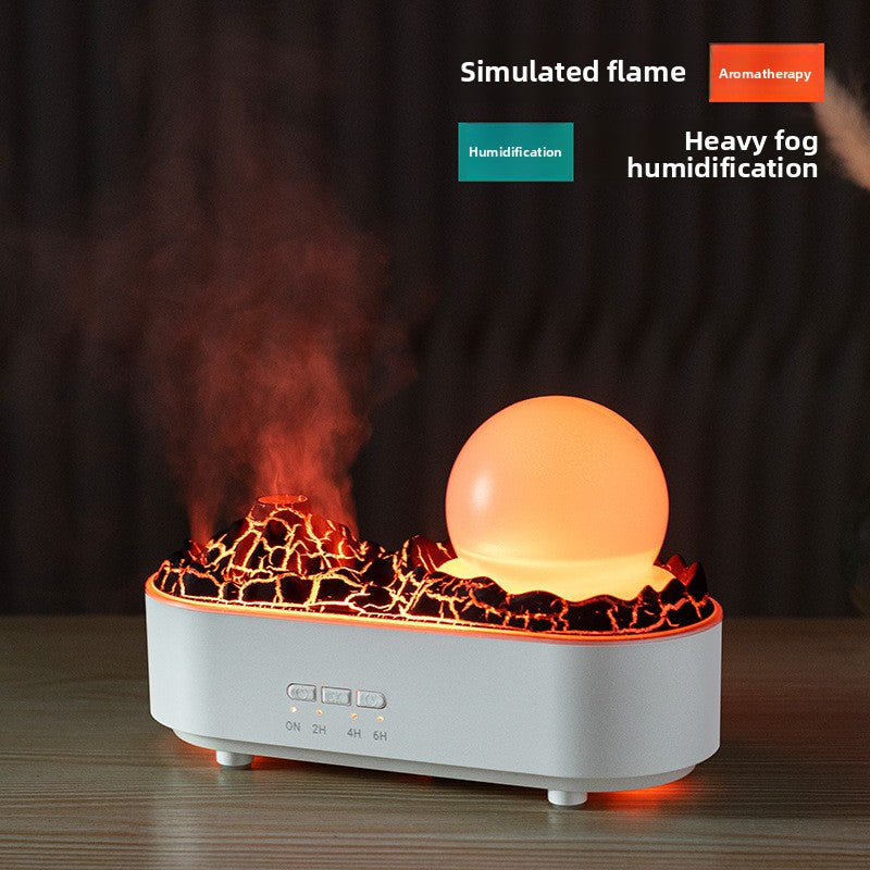 Lava Crystal Humidifier with Aromatherapy and Night Light