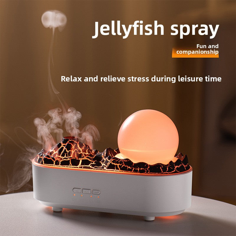 Lava Crystal Humidifier with Aromatherapy and Night Light