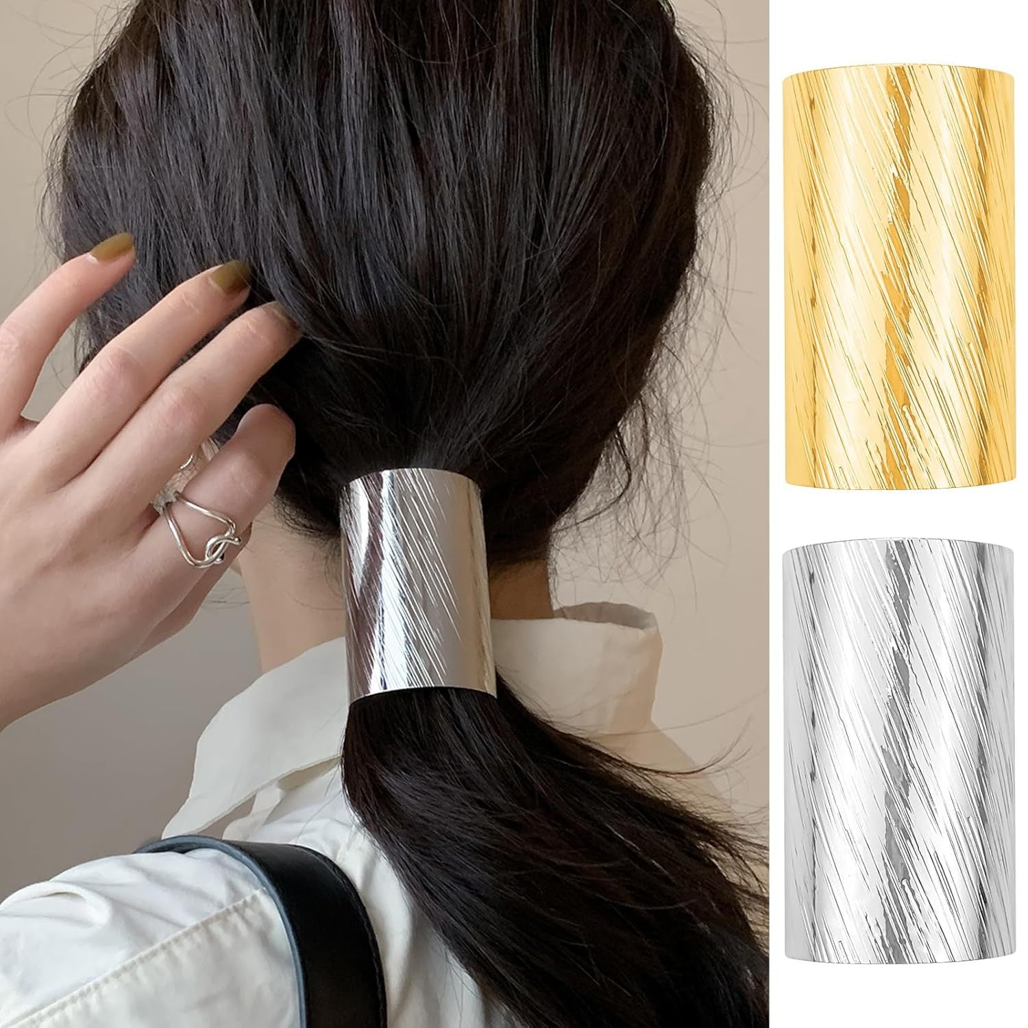 Lava Texture Hair Clips for Low Ponytail and Decorative Use