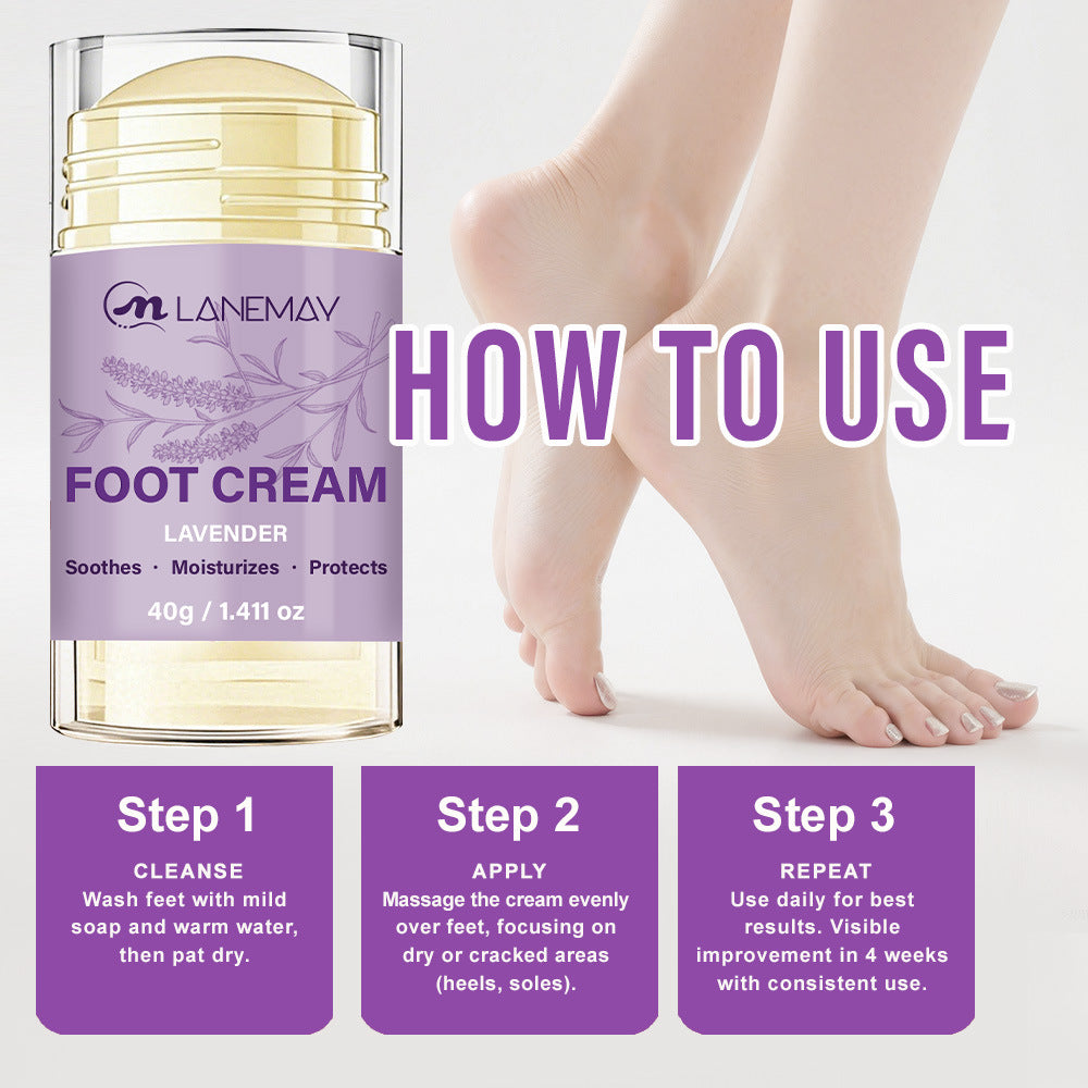 Lavender Foot Care Cream Stick Moisturizing Protective