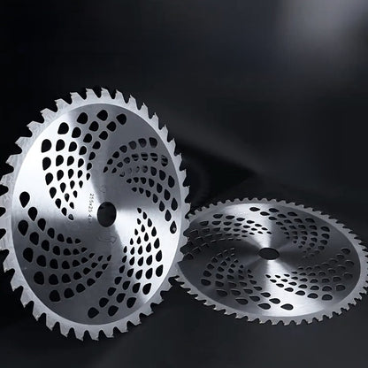Lawn mower saw blades for weeding and shrub removal