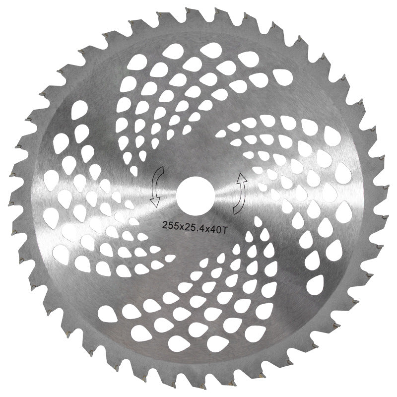Lawn mower saw blades for weeding and shrub removal