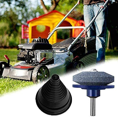Lawn mower sharpening stone