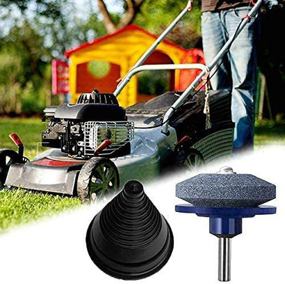 Lawn mower sharpening stone