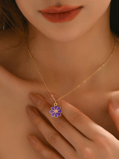 Layered Circular Pendant Necklace