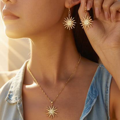 Layered Circular Pendant Necklace