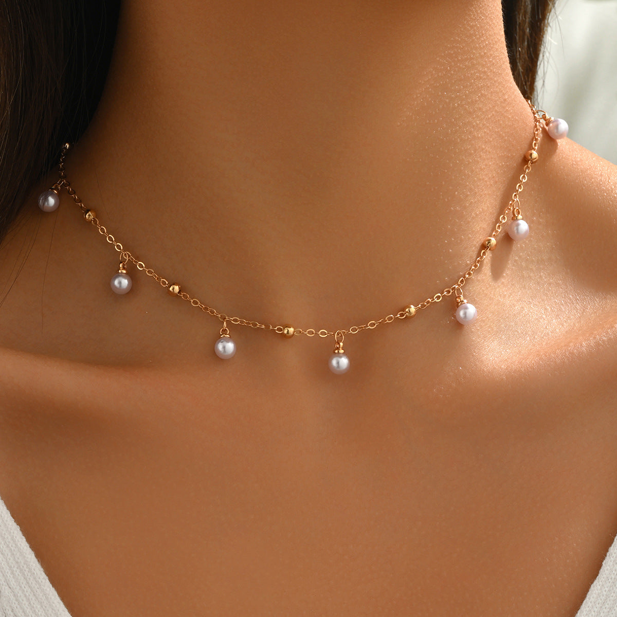 Layered Circular Pendant Necklace