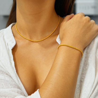 Layered Circular Pendant Necklace