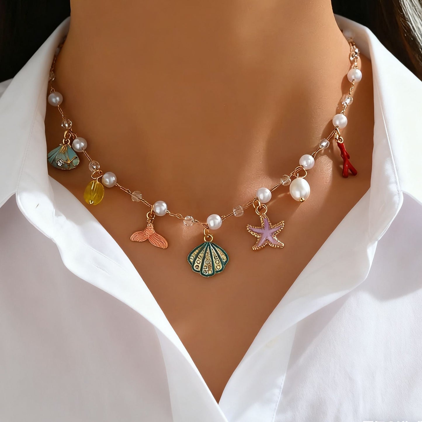 Layered Circular Pendant Necklace