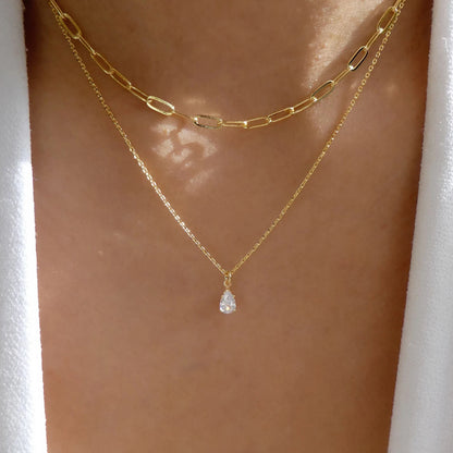 Layered Circular Pendant Necklace