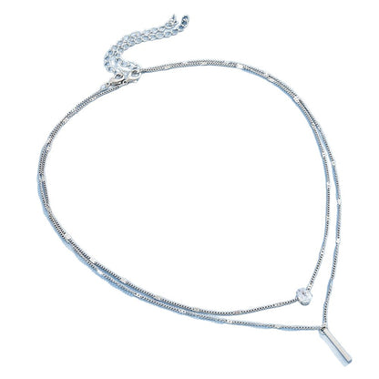 Layered Drop Tassel Necklace
