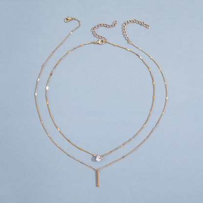 Layered Drop Tassel Necklace