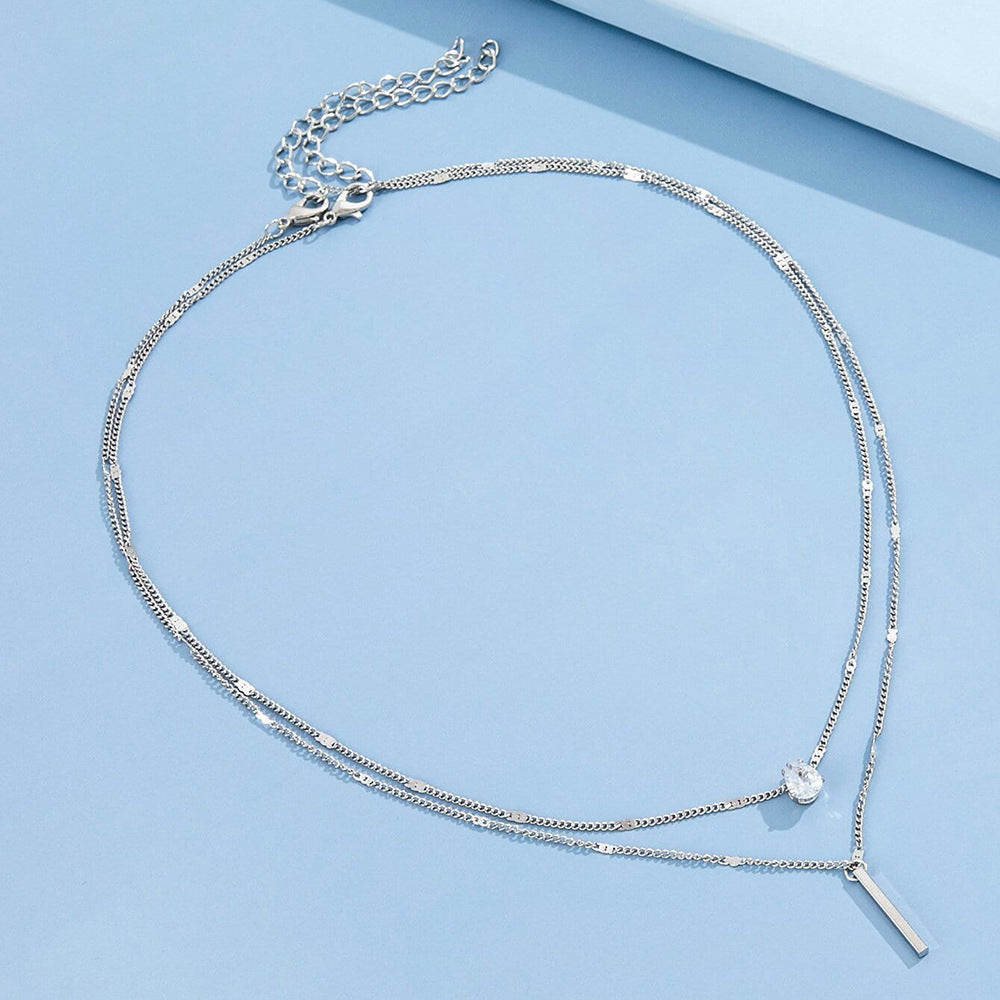 Layered Drop Tassel Necklace