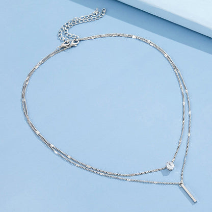 Layered Drop Tassel Necklace